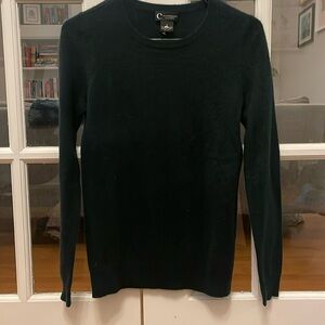Green cashmere sweater